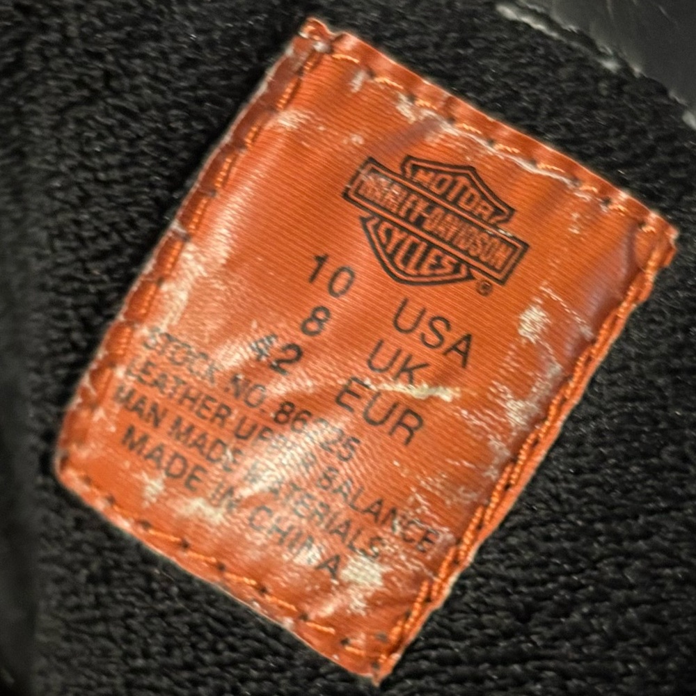 Harley-Davidson Black Leather Buckle Boots Size 10 - Picture 5 of 11